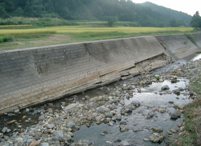 (被災時)間知ブロック積