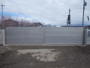 止水板設置完成