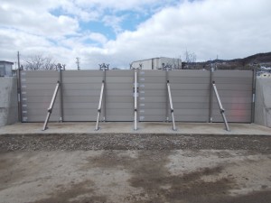 止水板設置完成