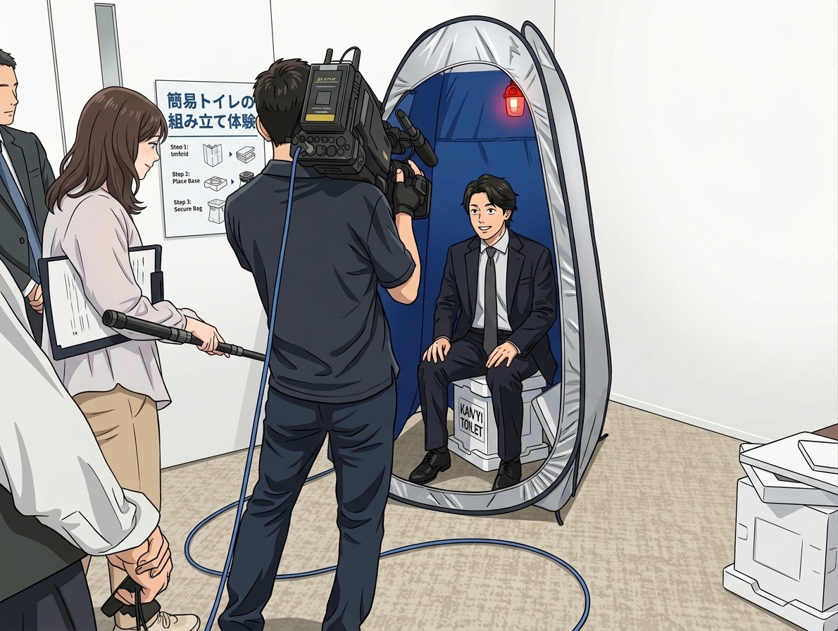 「買っておわり」にさせない防災。9月1日「防災の日」に実践型トイレ組み立て＆衛生対策訓練を実施しました