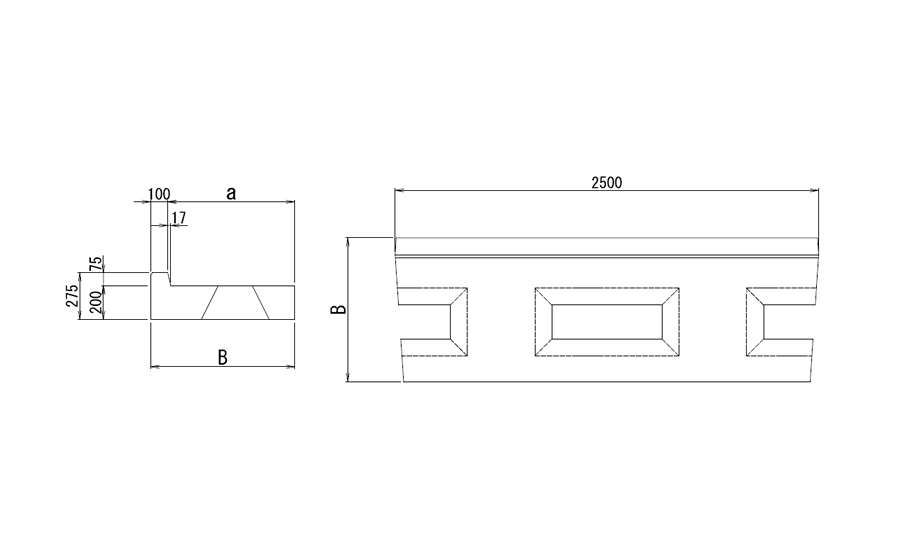 基礎ブロック形状図